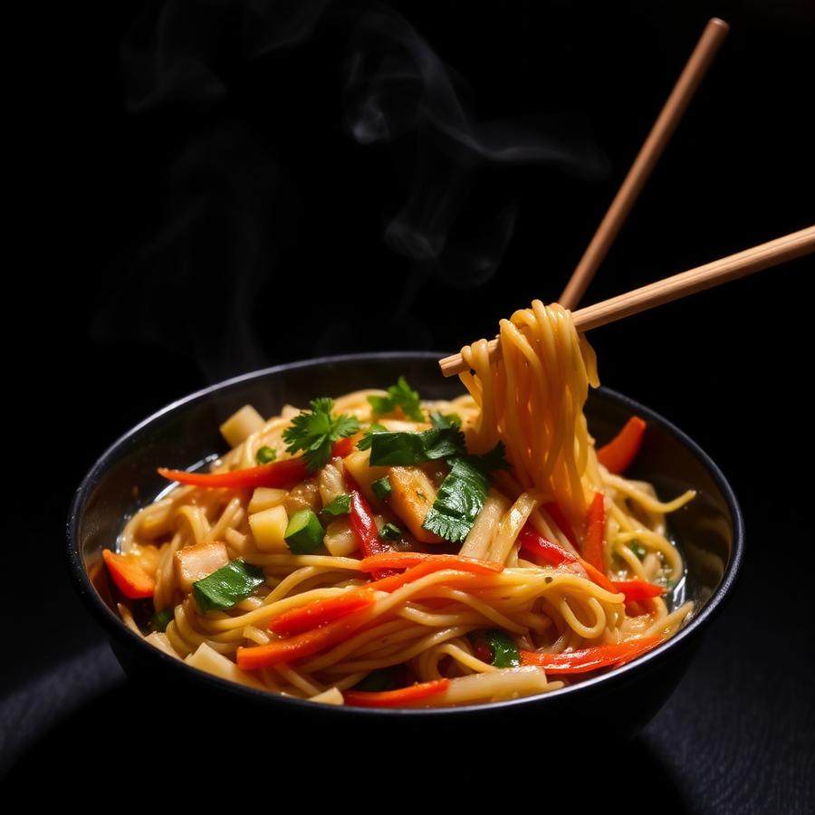Veg Hakka Noodles